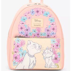 Loungefly Disney Aristocats Mini Backpack Marie Duchess Floral Bag New